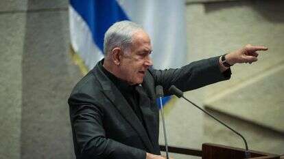 נתניהו במליאה עם השבעת ממשלת החירום. | נועם רבקין פנטון, פלאש 90