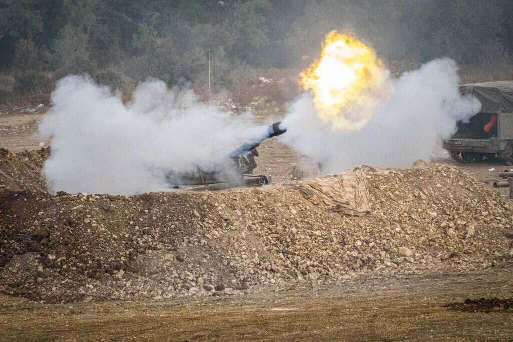 תותח של צה"ל בגבול עם לבנון. | אייל מרגולין, פלאש 90 תותח של צה"ל בגבול עם לבנון. | אייל מרגולין, פלאש 90