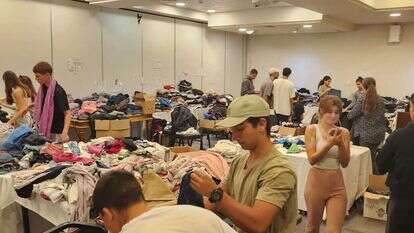 המפונים במלון יערים. | עטרה גרמן