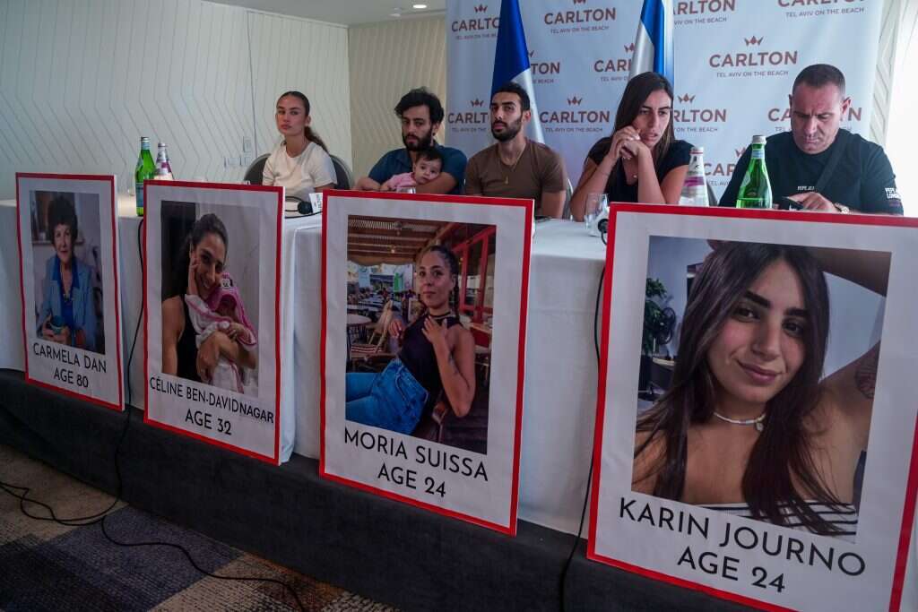 מסיבת עיתונאים של משפחות חטופים, . | אבשלום ששוני/פלאש90