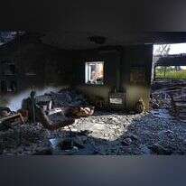 הריסות בקיבוץ בארי. | AFP