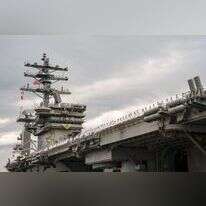 נושאת המטוסים אייזנהאור. | AFP