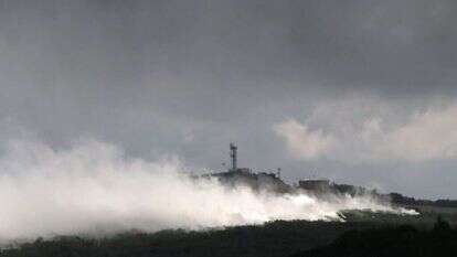 תוצאותיו של שיגור טיל נ"ט של חיזבאללה. | AFP