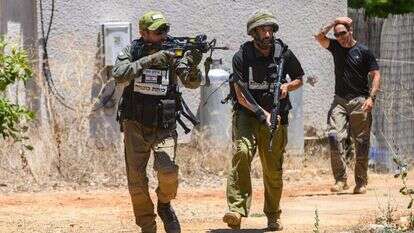 כיתת הכוננות של קיבוץ מלכיה במהלך תרגיל. | אייל מרגולין/פלאש90 כיתת הכוננות של קיבוץ מלכיה במהלך תרגיל. | אייל מרגולין/פלאש90