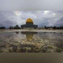 כיפת הסלע ביום גשום בירושלים. | ג'מאל עוואד/פלאש90