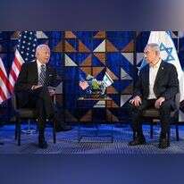 ביידן עם נתניהו בביקורו בישראל. | חיים צח, לע"מ