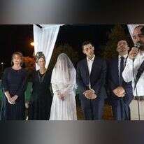 חתונת יונתן וגליה פרץ. | באדיבות המשפחה חתונת יונתן וגליה פרץ. | באדיבות המשפחה