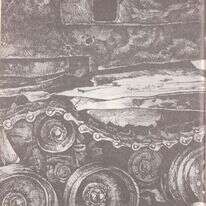 "שלדת הטנק וגלגליו" איור: יורם רוזוב, מתוך הספר