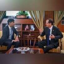 הנשיא הרצוג וראש ממשלת בריטניה, רישי סונאק. | קובי גדעון, לע"מ