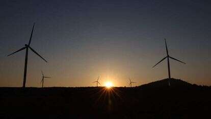 טורבינות רוח ברמת הגולן. | דוד כהן/פלאש90