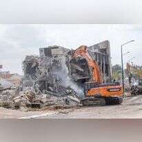 פינוי הריסות תחנת המשטרה בשדרות. | יוסי אלוני