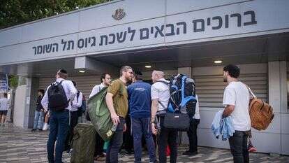 מתגייסים חרדים בתל השומר. | אבשלום ששוני/פלאש 90