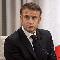 נשיא צרפת עמנואל מקרון במשכן הנשיא בירושלים. | אורן בן חקון - POOL