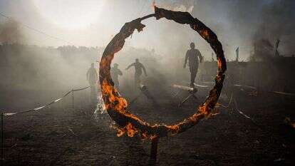 מחנה לצעירים של החמאס בחן יונס שמלמד לחימה. | עאבד רחים כתיב, פלאש 90 מחנה לצעירים של החמאס בחן יונס שמלמד לחימה. | עאבד רחים כתיב, פלאש 90