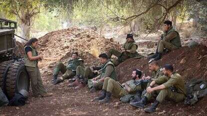 חיילי מילואים בגבול לבנון. | דוד כהן, פלאש 90