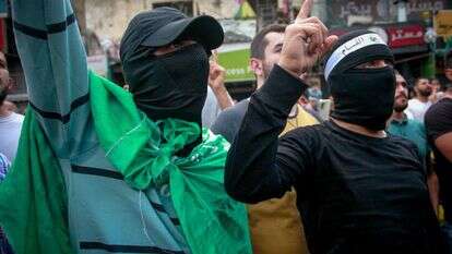 התפרעויות בהפגנת חמאס. | נאסר אישטייח, פלאש 90 התפרעויות בהפגנת חמאס. | נאסר אישטייח, פלאש 90