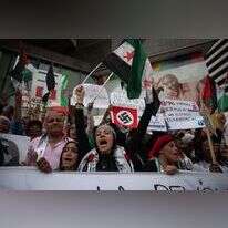 הפגנת BDS בזמן המלחמה בחמאס. | AFP הפגנת BDS בזמן המלחמה בחמאס. | AFP