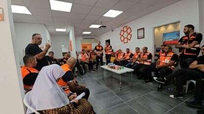 חמ"ל הסיוע בכפר־קאסם, השבוע. | באדיבות עיריית כפר־קאסם חמ"ל הסיוע בכפר־קאסם, השבוע. | באדיבות עיריית כפר־קאסם