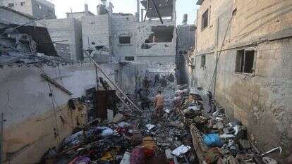 הריסות בעזה. | עטיה מומחד, פלאש 90