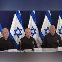 גנץ, גלנט ונתניהו במסיבת עיתונאים משותפת. | מסך גנץ, גלנט ונתניהו במסיבת עיתונאים משותפת. | מסך