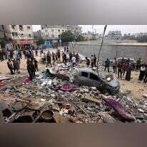 רצועת עזה לאחר הפגזות חיל האוויר. | AFP