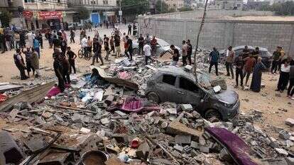 רצועת עזה לאחר הפגזות חיל האוויר. | AFP