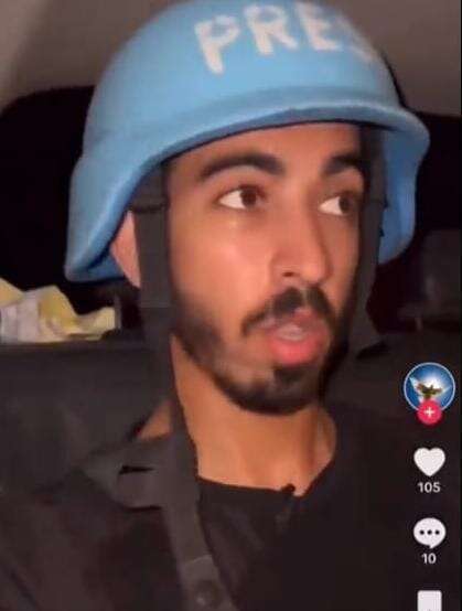 מסך מתוך חשבון הטיקטוק של סאלח אל-ג'פרוואי