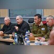 הלוי, נתניהו וגלנט בהערכת מצב בקריה בתל־אביב. | קובי גדעון, לע"מ