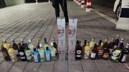 בקבוקי אלכוהול שנגנבו בשדרות. | דוברות המשטרה