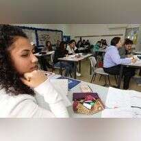 שיעור בבית ספר תיכון. | נתי שוחט/פלאש90.