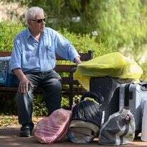 תושב קרית שמונה מחכה לפינוי מהעיר | אייל מרגולין פלאש 90