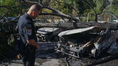 נזק בקריית שמונה לאחר פגיעת רקטה. | אייל מרגולין - פלאש 90