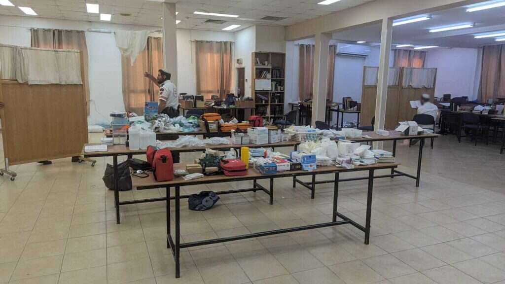 בית הכנסת במושב נוה. | דוברות מד"א