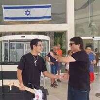 יהלום קידר עם רן כרמי-בוזגלו. | מתוך חשבון הפייסבוק של כלי זמר אשדוד