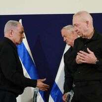 נתניהו, גנץ וגלנט. | דנה קופל, פלאש 90