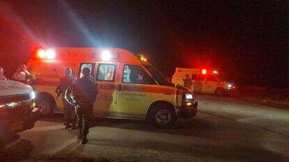 פיגוע ירי ליד איתמר, ארכיון. | מד"א