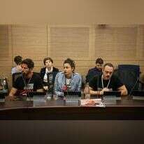 נציגי משפחות החטופים בוועדת החוקה. | נועם מושקוביץ, דוברות הכנסת