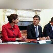 ראש הממשלה רישי סונאק ושרת הפנים סואלה ברוורמן. | AFP