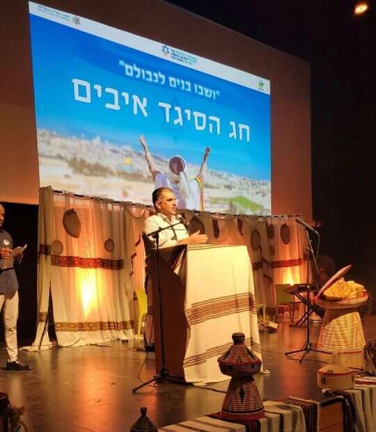 השר אופיר סופר בטקס