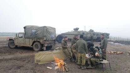 חורף בצה"ל. חיילים במרום גולן. ארכיון. | מיכאל גלעדי, פלאש 90