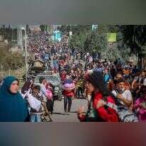 תושבי עזה יוצאים מאזור הלחימה בצפון רצועת עזה, ארכיון. | עטיה מוחמד, פלאש 90