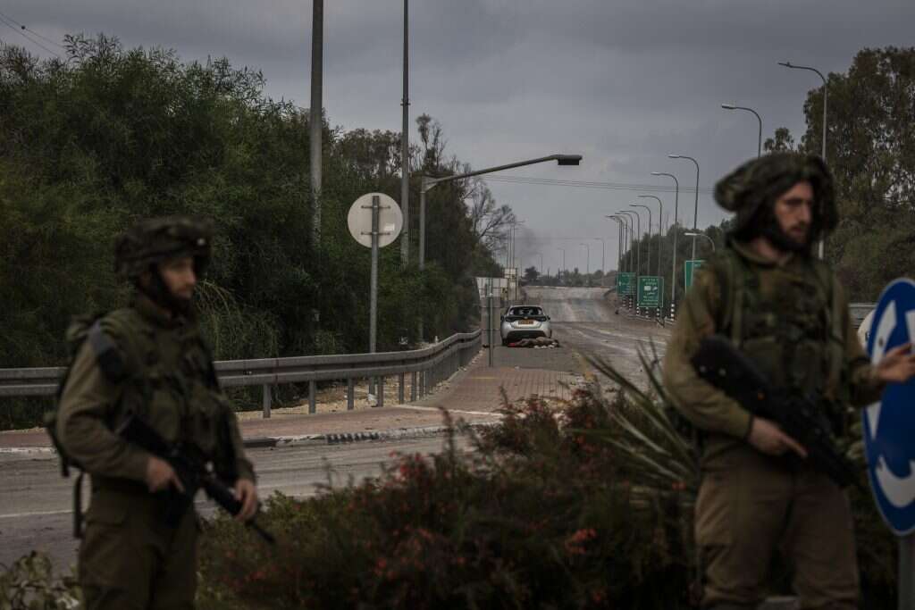 "כתושב האזור אני מבין את המשמעויות". הכניסה לקיבוץ סעד. | גטי אימג'ס