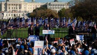 לקחו הימור וזכו בכל הקופה. ההפגנה בוושינגטון, השבוע. | איי.אף.פי