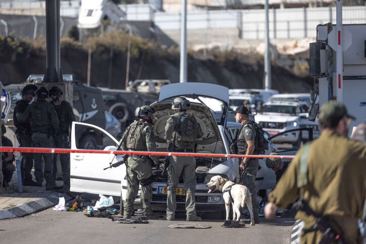 הפיגוע במחסום המנהרות. | חיים גולדברג, פלאש 90