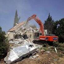 הריסת היישוב כפר־דרום במסגרת תוכנית ההתנתקות, 2005. | גטי אימג'ס