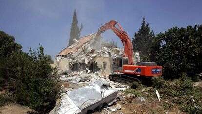 הריסת היישוב כפר־דרום במסגרת תוכנית ההתנתקות, 2005. | גטי אימג'ס