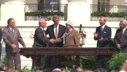טקס חתימת הסכמי אוסלו. | אבי אוחיון, לע"מ
