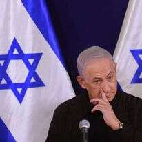 ראש הממשלה נתניהו במסיבת עיתונאים. | מרק ישראל סלם