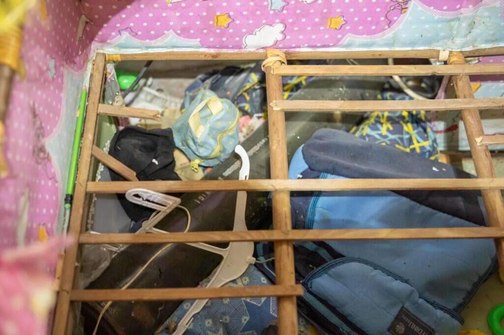 טיל נ"ט שנמצא מוסתר מתחת למיטת תינוק. | דובר צה"ל