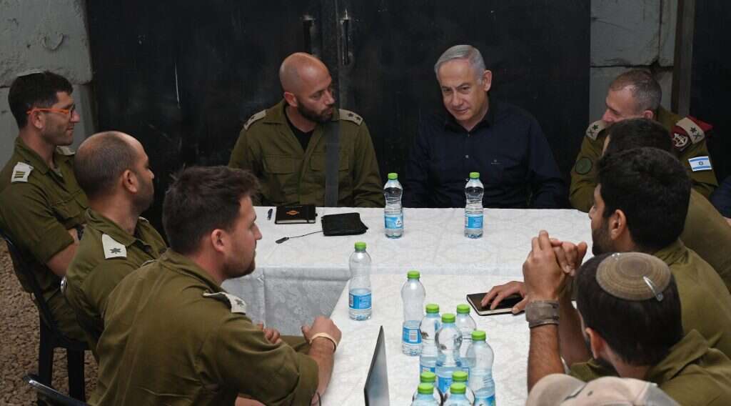 ראש הממשלה בנימין נתניהו, במפגש עם לוחמי גדוד מילואים 8101 - חטיבת אלכסנדרוני. | חיים צח / לע"מ